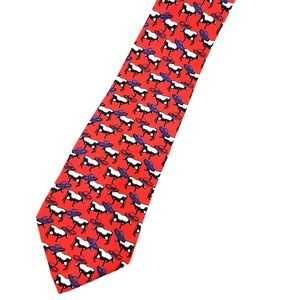 Cows Wearing Sombreros 100% Silk Graphic Tie